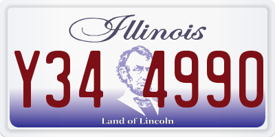 IL license plate Y344990