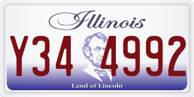 IL license plate Y344992