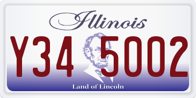 IL license plate Y345002