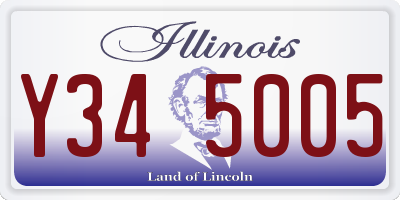 IL license plate Y345005