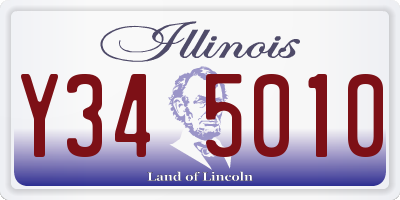 IL license plate Y345010
