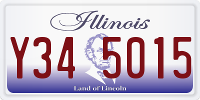 IL license plate Y345015