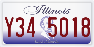 IL license plate Y345018