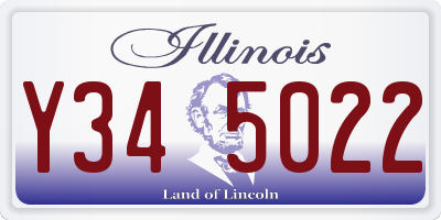 IL license plate Y345022