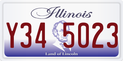 IL license plate Y345023