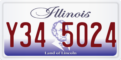 IL license plate Y345024