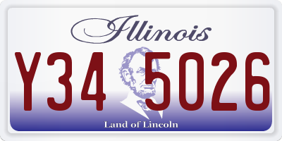 IL license plate Y345026