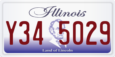IL license plate Y345029