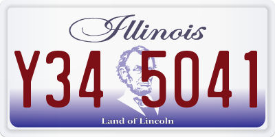 IL license plate Y345041