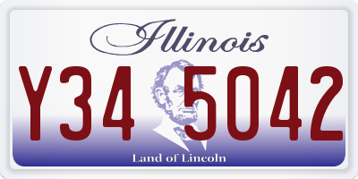 IL license plate Y345042