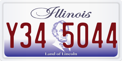 IL license plate Y345044