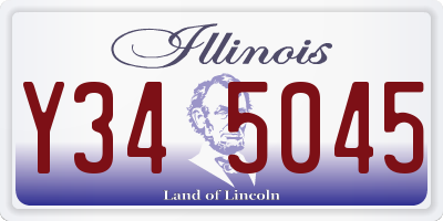 IL license plate Y345045
