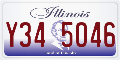 IL license plate Y345046