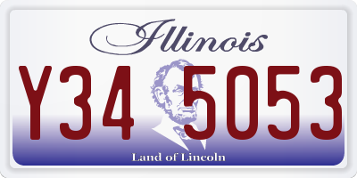 IL license plate Y345053