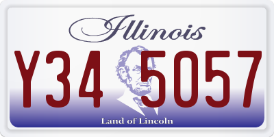 IL license plate Y345057
