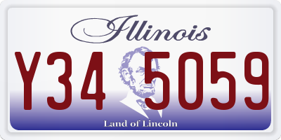 IL license plate Y345059