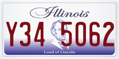 IL license plate Y345062