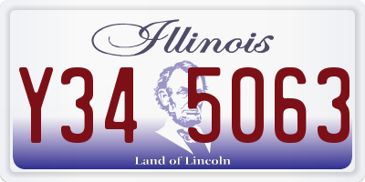 IL license plate Y345063
