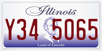 IL license plate Y345065