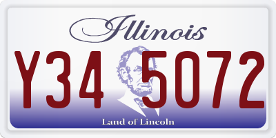 IL license plate Y345072