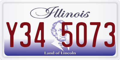 IL license plate Y345073