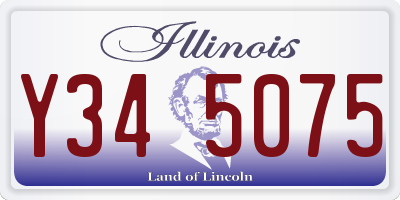 IL license plate Y345075