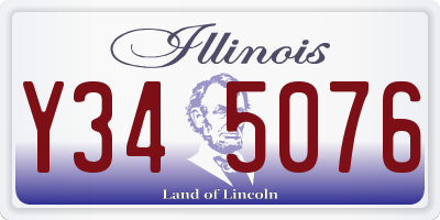 IL license plate Y345076