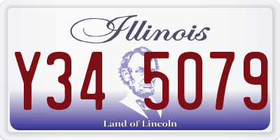IL license plate Y345079
