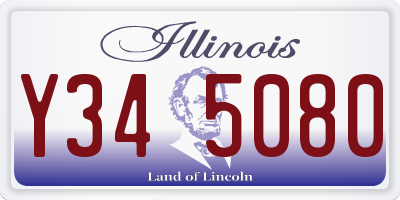 IL license plate Y345080