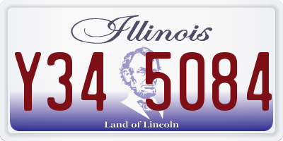 IL license plate Y345084