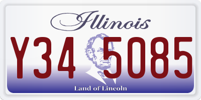 IL license plate Y345085