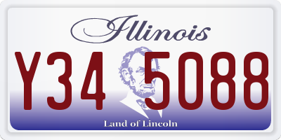 IL license plate Y345088