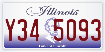 IL license plate Y345093