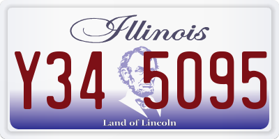 IL license plate Y345095
