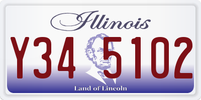 IL license plate Y345102