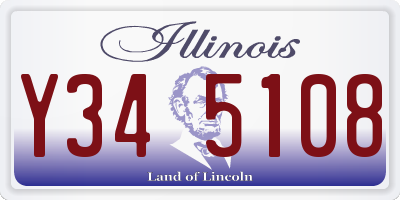 IL license plate Y345108