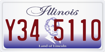 IL license plate Y345110
