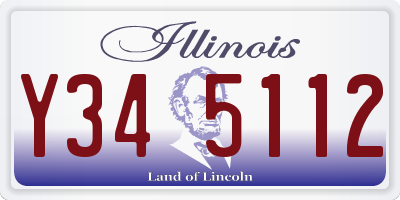 IL license plate Y345112