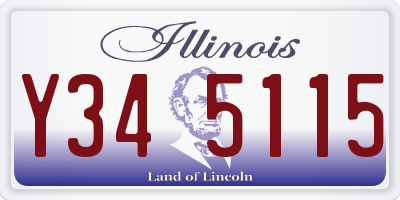 IL license plate Y345115