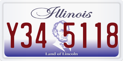 IL license plate Y345118