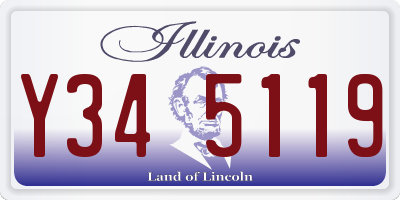 IL license plate Y345119