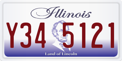 IL license plate Y345121