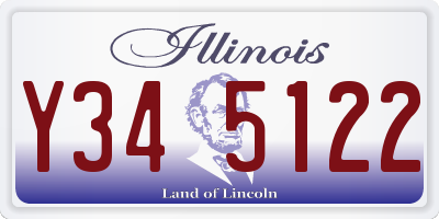 IL license plate Y345122