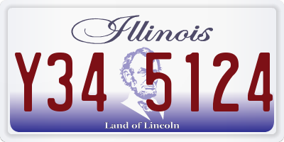 IL license plate Y345124