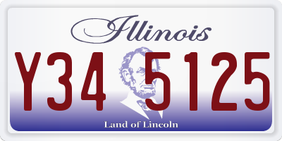IL license plate Y345125