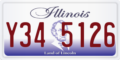 IL license plate Y345126