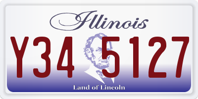 IL license plate Y345127