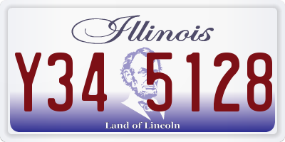 IL license plate Y345128
