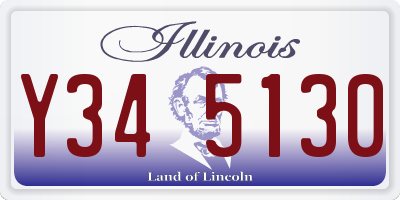IL license plate Y345130