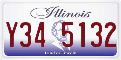IL license plate Y345132